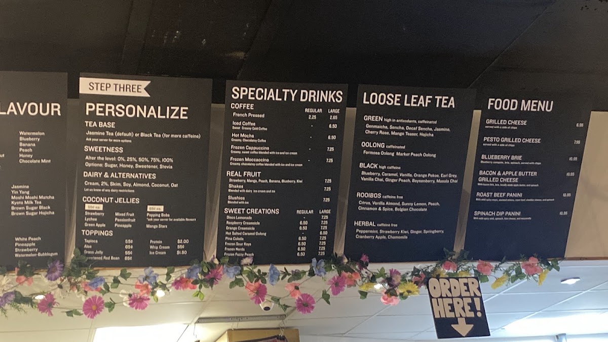 Sweet Dreams Teashop Menu - Image 2